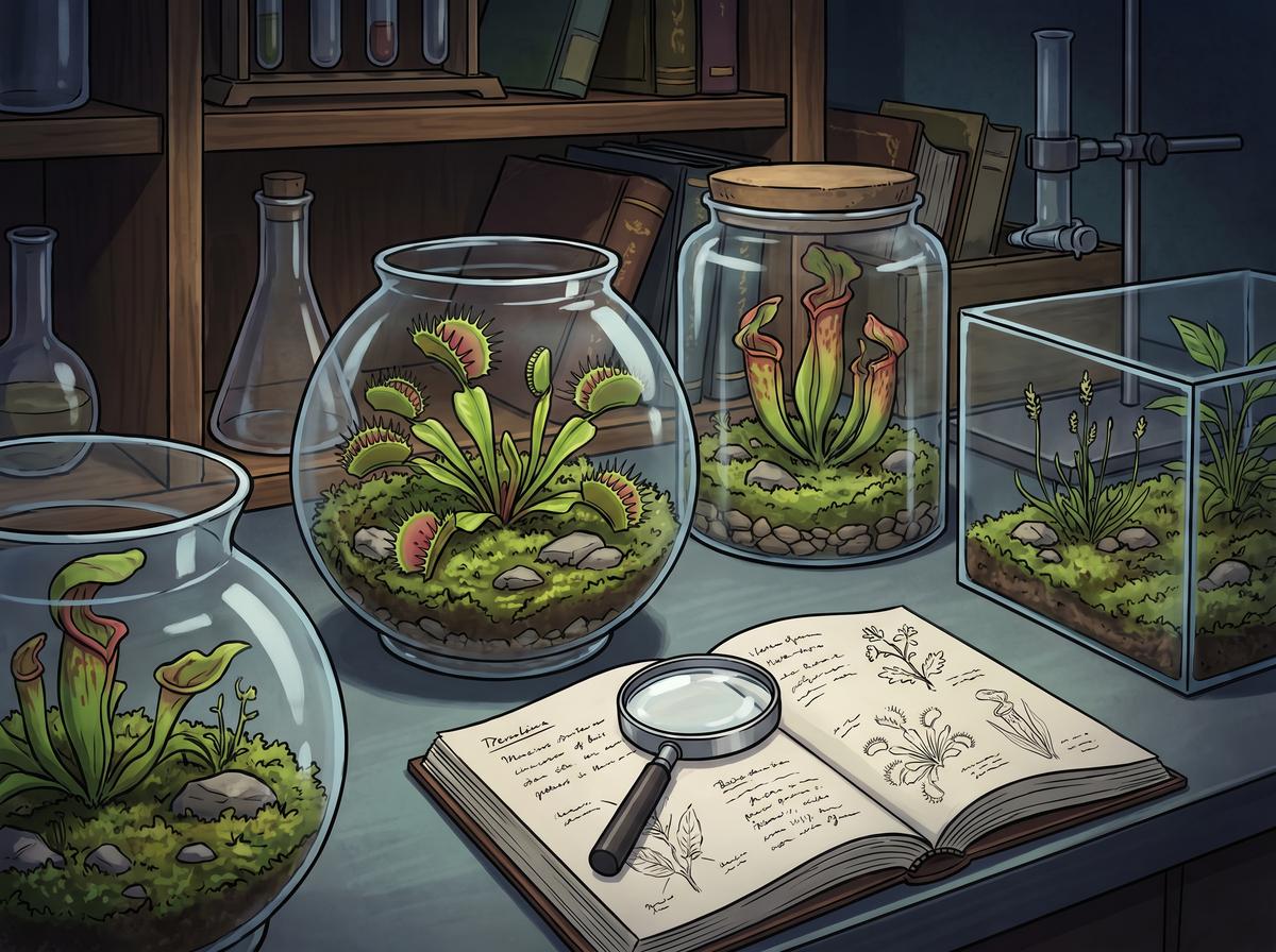 精神小妹植物视频-食虫植物视频